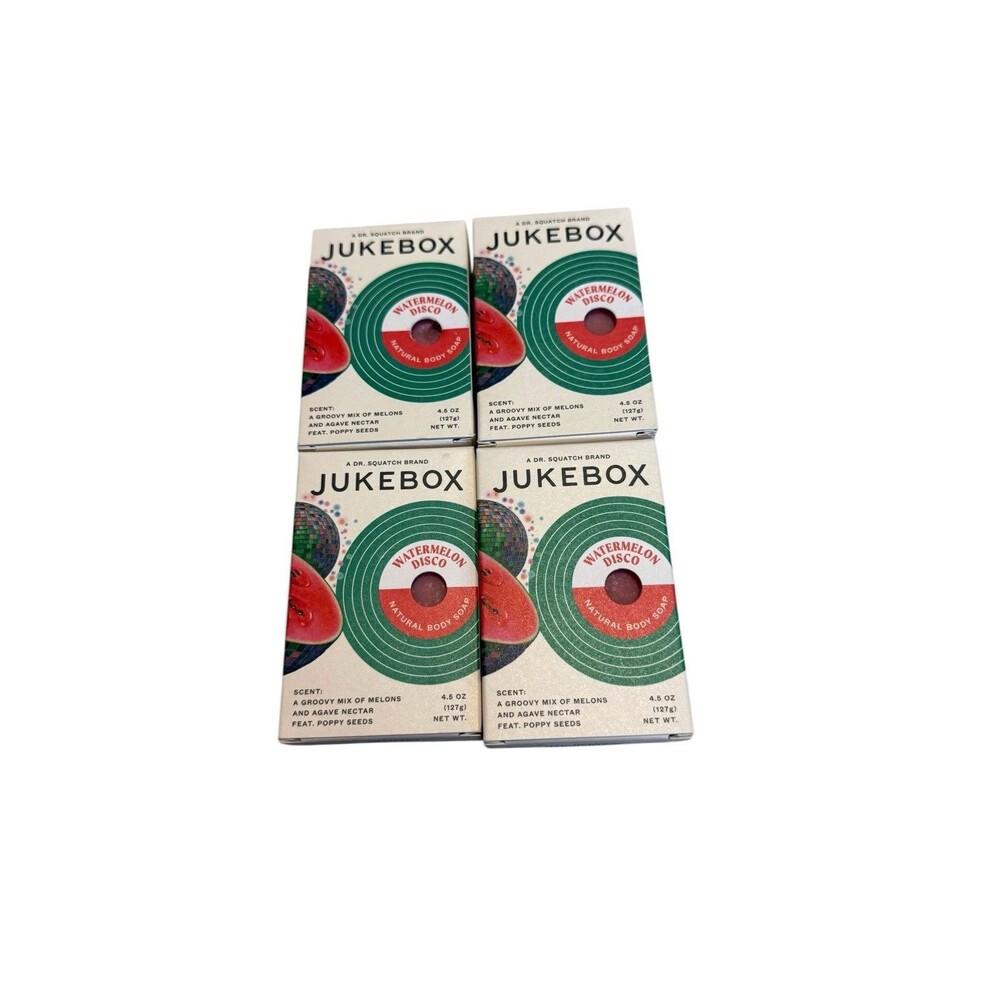 Dr Squatch Retro Disco Aesthetic Watermelon Soap Bundle Jukebox 4